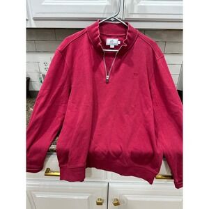 southern‎ tide red quarter zip large
